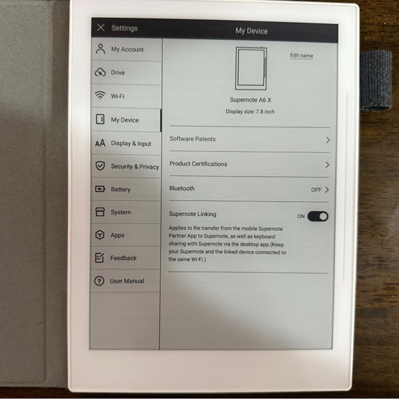 Supernote A6X with Heart of Gold pen and folio - Picture 3 of 10